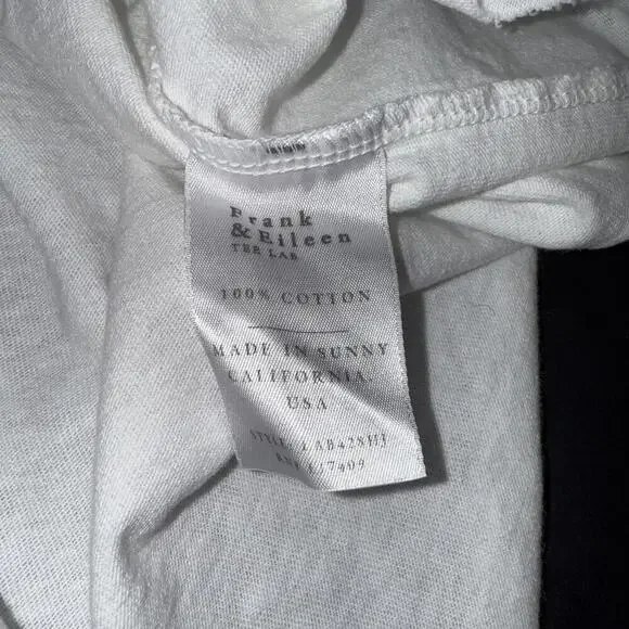 FRANK & EILEEN Lauren Polo Dress Heritage White Minimalist Short Sleeve - Picture 8 of 9